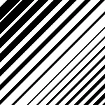 Dynamic diagonal lines pattern. Parallel straight lines with irregular width. Illustrazione stock