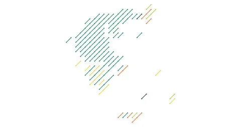Dynamic Diagonal Motion Forming the Map of Greece Stock Footage 325725658