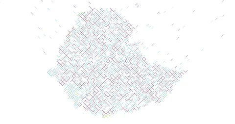 Dynamic Diagonal Motion Forms the Map of Ethiopia Stock Footage 323941036