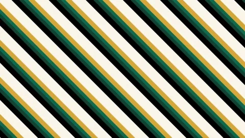 Dynamic Diagonal Stripes Abstract Motion Background with Green Gold and Whit Stock Footage 340076513