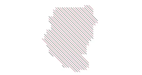 Dynamic Diagonal Stripes Form Map of Sudan Video stock 327293131