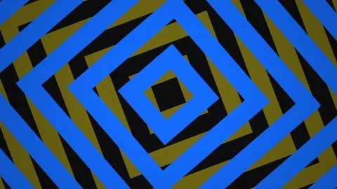 Dynamic diamond patterns in blue and green colors Stock Footage 339452771