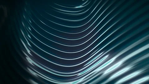 Dynamic Digital Abstract Background With Fluid Lines And Waves In Blue And .. Stock Footage 302249990