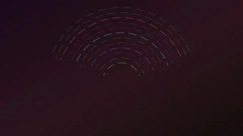 Dynamic Digital Arc Pattern Animation Modern Technology Background Loop Abs.. Stock Footage 340472705