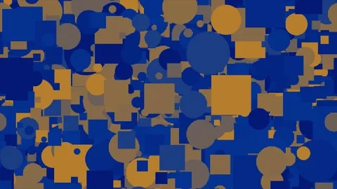 Dynamic digital background features shifting geometric shapes in blue and Stock Footage 348785868