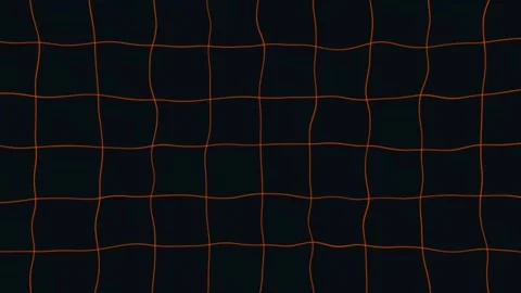 Dynamic Digital Background with Flowing Orange Lines Forming a Wavy Grid in a Se Stock-Footage 317754521
