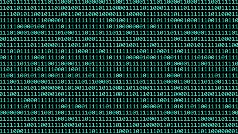 Dynamic digital binary code grid animation seamlessly flowing with abstract.. Stock Footage 322177301