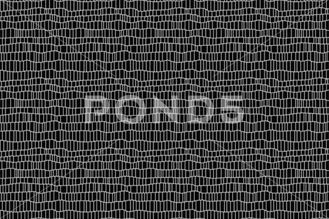 Dynamic digital black and white mesh texture pattern, abstract background. Stock Photos