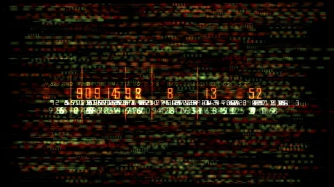 Dynamic Digital Code Matrix Glowing Data Motion Stock Footage 293715957