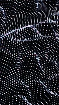 Dynamic Digital Dot Pattern with Wavy Effect Illustrazione stock