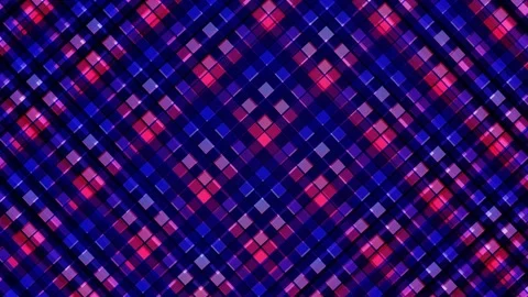 Dynamic Digital Grid Background with Vivid Blue and Red Squares in Continuo.. Stock Footage 328897533