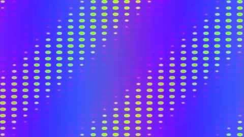Dynamic digital halftone pattern with blue gradient dots and geometric lines Stock Footage 333108832