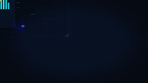 Dynamic digital hud interface motion graphic with futuristic data elements Stock Footage 348333976