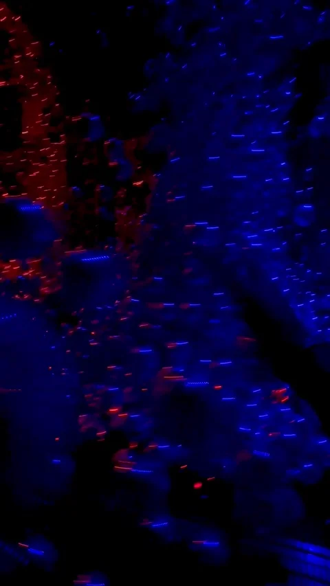 A dynamic digital installation by teamLab, visualizing an infinite Stock Footage 311380619