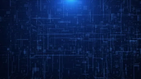 A dynamic digital showcasing cyber security displayed on HUD platform. Stock Footage 314979916