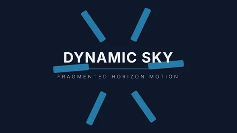 Dynamic digital sky abstract motion background for video presentations Stock Footage 337656528