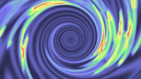 Dynamic Digital Spiral with Bright Colors and Optical Effects Stock Illustration