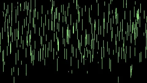 Dynamic digital stream of light streaks falling against black, ideal for Stock Footage 321386490