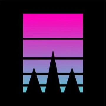 Dynamic Digital Stripes 库存插图