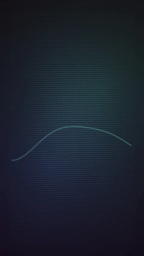 Dynamic digital wave patterns flow across a dark background Stock Footage 327948115