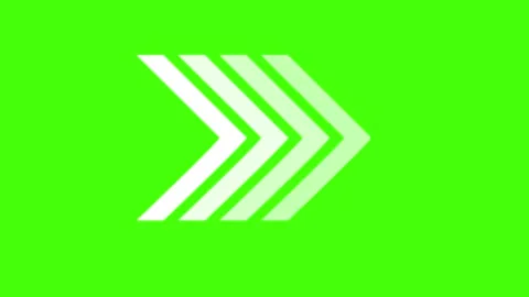 Dynamic Directional green screen arrow animation Stock Footage 313176512