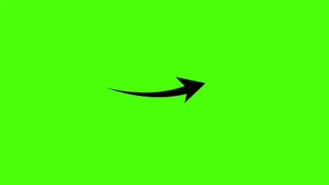 Dynamic Directional green screen arrow animation. Stock Footage 313296489
