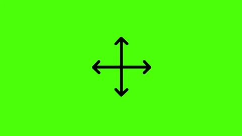 Dynamic Directional green screen arrow animation Stock Footage 313359418