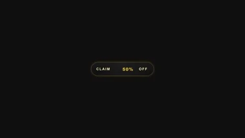 Dynamic Discount Claim Button Animation Loop Video stock 332695175