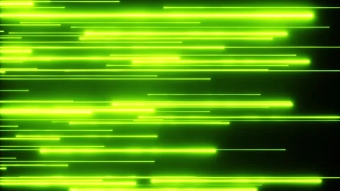 Dynamic Display of Glowing Green Lines Futuristic and Energetic Atmosphere with  Stock Footage 302954156
