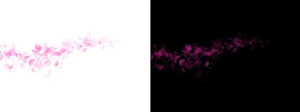 A dynamic display of translucent circular shapes in shades of pink and purple 스톡 일러스트