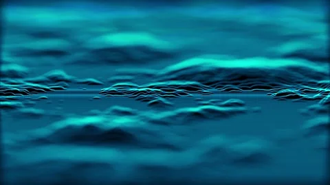 Dynamic distortions in blue textures. Depth of field. 스톡 동영상 302454243