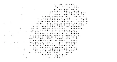 Dynamic Dot Rain Building Nauru Map Vídeos de archivo 320830184
