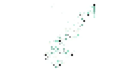 Dynamic Dots Form the Map of Monaco Stock Footage 318779820