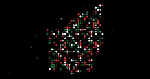 Dynamic Dots Materialize into San Marino Map Formation Stock Footage 319472736