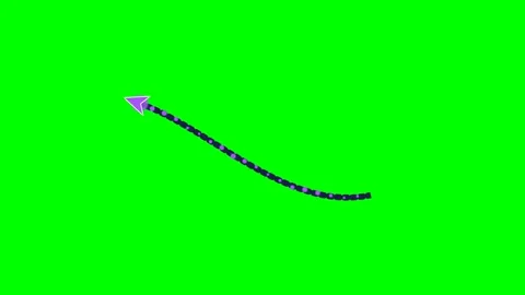 Dynamic Dotted Trail Arrow Motion Green Screen Motion 스톡 동영상 346968822