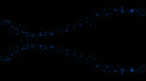 Dynamic double wave of abstract blue energy flowing in organic motion (FULL HD) Video stock 59052098