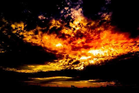 Dynamic dusk image Stock Photos