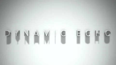 Dynamic echo 3D title animation white text on a white background Stock Footage 299824557