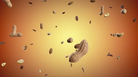 Dynamic effect of nuts exploding Vidéo 319988839