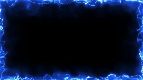 Dynamic Electric Arcs Frame Action Fx Loop Stock Footage 125395461