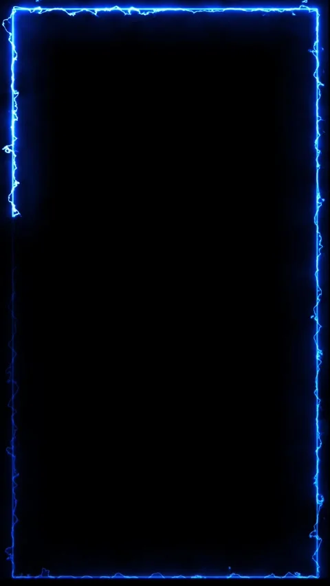 Dynamic electric blue border motion footage. Stock Footage 331898407