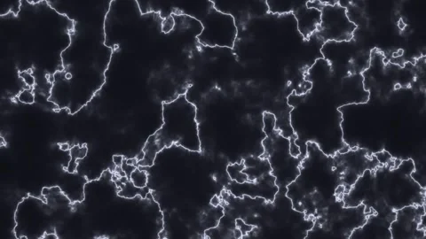 Dynamic electric lightning patterns on dark background Stock Footage 338005833