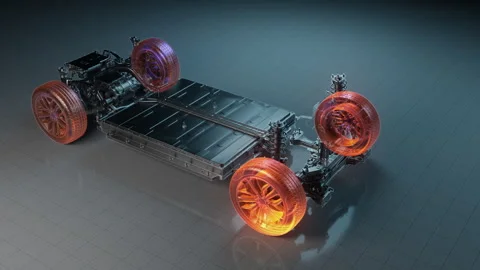 Dynamic Electric Propulsion Chassis Engineering Stock Footage 327912695