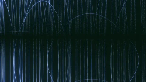 Dynamic Electric Waves and Arcs with Glowing Patterns Stock Footage 291082522