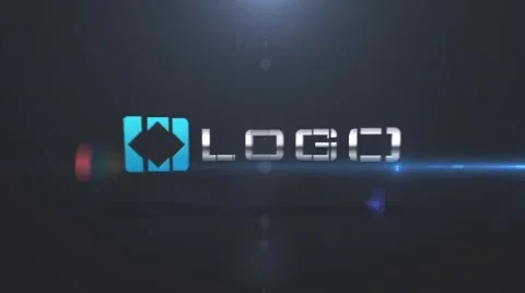 Dynamic Elegance Dark Business Logo Elements Build Light Animation Stinger After Effects stock