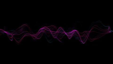 Dynamic energy stream. Abstract wave energy background. Fractal light field w Stock Illustration