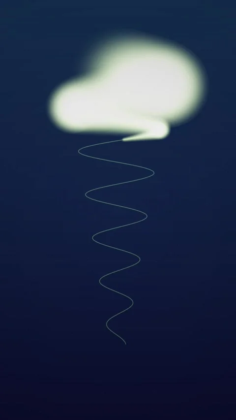 Dynamic energy stream ascends against a dark blue backdrop Stock Footage 327626044