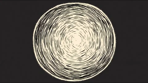 Dynamic evolution of rotating spiral with hypnotic texture transformation Stock-Footage 318092074