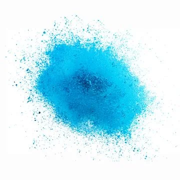 Dynamic Explosion of blue Powder Stock Photos