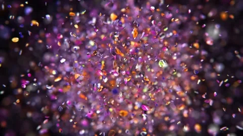 Dynamic explosion of colorful shine dust Stock Footage 266987149